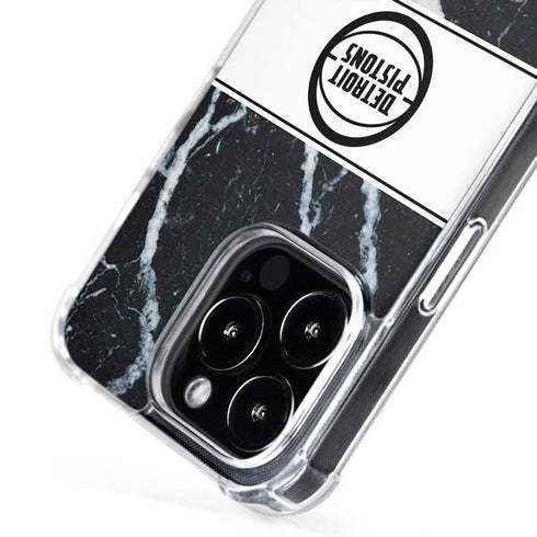 NBA Detroit Pistons Marble iPhone 16 Pro MagSafe Case